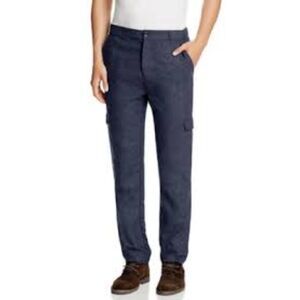 Native Youth Navy Blue Wool Weekend Surge Slim Fit Cargo Pants Size 30